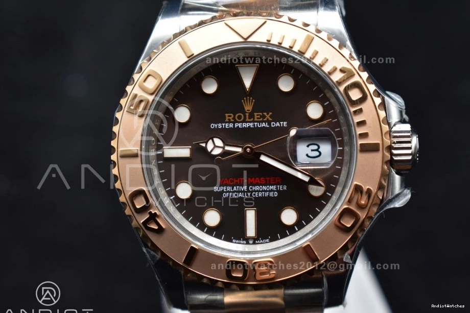 Edition Plated Best Clean 904L 1:1 Bracelet Brown 488 VR Rose Yacht-Master 126621 Dial SS Trendy Steel Gold On 0409